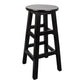Modern Armless Backless Counter Stool Wood Household Bar Stool with Pedal Black 1 Piece Counter Stool (24"H) Clearhalo 'Bar Furniture' 'Bar Stools' 'bar_stools' 'furn' 'furn_bar_stools' 'furniture_bar_stools' 'Kitchen & Dining Furniture' 'kitchen&dining_furn' 'kitchen' 'kitchen_furn' Furniture' 4259123
