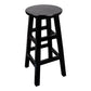 Modern Armless Backless Counter Stool Wood Household Bar Stool with Pedal Black 1 Piece Bar Stool (28" H) Clearhalo 'Bar Furniture' 'Bar Stools' 'bar_stools' 'furn' 'furn_bar_stools' 'furniture_bar_stools' 'Kitchen & Dining Furniture' 'kitchen&dining_furn' 'kitchen' 'kitchen_furn' Furniture' 4259124