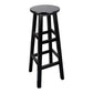 Modern Armless Backless Counter Stool Wood Household Bar Stool with Pedal Black 1 Piece Bar Stool(31"H) Clearhalo 'Bar Furniture' 'Bar Stools' 'bar_stools' 'furn' 'furn_bar_stools' 'furniture_bar_stools' 'Kitchen & Dining Furniture' 'kitchen&dining_furn' 'kitchen' 'kitchen_furn' Furniture' 4259125