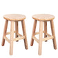 Modern Armless Backless Counter Stool Wood Household Bar Stool with Pedal Natural 2 Piece Set Short Stool(18"H) Clearhalo 'Bar Furniture' 'Bar Stools' 'bar_stools' 'furn' 'furn_bar_stools' 'furniture_bar_stools' 'Kitchen & Dining Furniture' 'kitchen&dining_furn' 'kitchen' 'kitchen_furn' Furniture' 4259131