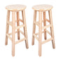 Modern Armless Backless Counter Stool Wood Household Bar Stool with Pedal Natural 2 Piece Set Bar Stool (28" H) Clearhalo 'Bar Furniture' 'Bar Stools' 'bar_stools' 'furn' 'furn_bar_stools' 'furniture_bar_stools' 'Kitchen & Dining Furniture' 'kitchen&dining_furn' 'kitchen' 'kitchen_furn' Furniture' 4259134