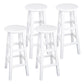 Modern Armless Backless Counter Stool Wood Household Bar Stool with Pedal White 4 Piece Set Bar Stool (28" H) Clearhalo 'Bar Furniture' 'Bar Stools' 'bar_stools' 'furn' 'furn_bar_stools' 'furniture_bar_stools' 'Kitchen & Dining Furniture' 'kitchen&dining_furn' 'kitchen' 'kitchen_furn' Furniture' 4259144