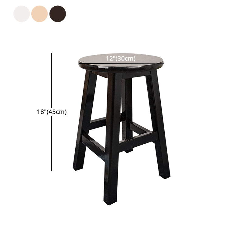 Modern Armless Backless Counter Stool Wood Household Bar Stool with Pedal Clearhalo 'Bar Furniture' 'Bar Stools' 'bar_stools' 'furn' 'furn_bar_stools' 'furniture_bar_stools' 'Kitchen & Dining Furniture' 'kitchen&dining_furn' 'kitchen' 'kitchen_furn' Furniture' 4259156