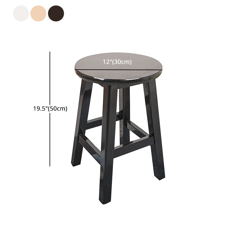 Modern Armless Backless Counter Stool Wood Household Bar Stool with Pedal Clearhalo 'Bar Furniture' 'Bar Stools' 'bar_stools' 'furn' 'furn_bar_stools' 'furniture_bar_stools' 'Kitchen & Dining Furniture' 'kitchen&dining_furn' 'kitchen' 'kitchen_furn' Furniture' 4259157