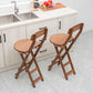 Contemporary Folding Counter Bar Stool Armless Wood Bar Stool with Footrest Clearhalo 'Bar Furniture' 'Bar Stools' 'bar_stools' 'furn' 'furn_bar_stools' 'furniture_bar_stools' 'Kitchen & Dining Furniture' 'kitchen&dining_furn' 'kitchen' 'kitchen_furn' Furniture' 4259163