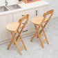 Contemporary Folding Counter Bar Stool Armless Wood Bar Stool with Footrest Clearhalo 'Bar Furniture' 'Bar Stools' 'bar_stools' 'furn' 'furn_bar_stools' 'furniture_bar_stools' 'Kitchen & Dining Furniture' 'kitchen&dining_furn' 'kitchen' 'kitchen_furn' Furniture' 4259167