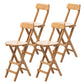 Contemporary Folding Counter Bar Stool Armless Wood Bar Stool with Footrest Wood 4 Piece Set Clearhalo 'Bar Furniture' 'Bar Stools' 'bar_stools' 'furn' 'furn_bar_stools' 'furniture_bar_stools' 'Kitchen & Dining Furniture' 'kitchen&dining_furn' 'kitchen' 'kitchen_furn' Furniture' 4259171