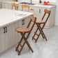 Contemporary Folding Counter Bar Stool Armless Wood Bar Stool with Footrest Clearhalo 'Bar Furniture' 'Bar Stools' 'bar_stools' 'furn' 'furn_bar_stools' 'furniture_bar_stools' 'Kitchen & Dining Furniture' 'kitchen&dining_furn' 'kitchen' 'kitchen_furn' Furniture' 4259175