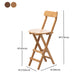 Contemporary Folding Counter Bar Stool Armless Wood Bar Stool with Footrest Clearhalo 'Bar Furniture' 'Bar Stools' 'bar_stools' 'furn' 'furn_bar_stools' 'furniture_bar_stools' 'Kitchen & Dining Furniture' 'kitchen&dining_furn' 'kitchen' 'kitchen_furn' Furniture' 4259179