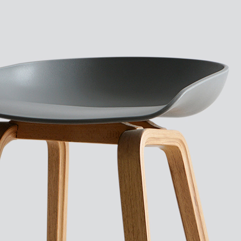 Contemporary Bucket Counter Bar Stool Armless Plastic Bar Stool with Footrest Clearhalo 'Bar Furniture' 'Bar Stools' 'bar_stools' 'furn' 'furn_bar_stools' 'furniture_bar_stools' 'Kitchen & Dining Furniture' 'kitchen&dining_furn' 'kitchen' 'kitchen_furn' Furniture' 4259189