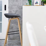 Contemporary Bucket Counter Bar Stool Armless Plastic Bar Stool with Footrest Clearhalo 'Bar Furniture' 'Bar Stools' 'bar_stools' 'furn' 'furn_bar_stools' 'furniture_bar_stools' 'Kitchen & Dining Furniture' 'kitchen&dining_furn' 'kitchen' 'kitchen_furn' Furniture' 4259198