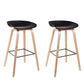 Contemporary Bucket Counter Bar Stool Armless Plastic Bar Stool with Footrest Black 2 Piece Set Wood Clearhalo 'Bar Furniture' 'Bar Stools' 'bar_stools' 'furn' 'furn_bar_stools' 'furniture_bar_stools' 'Kitchen & Dining Furniture' 'kitchen&dining_furn' 'kitchen' 'kitchen_furn' Furniture' 4259207