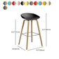Contemporary Bucket Counter Bar Stool Armless Plastic Bar Stool with Footrest Clearhalo 'Bar Furniture' 'Bar Stools' 'bar_stools' 'furn' 'furn_bar_stools' 'furniture_bar_stools' 'Kitchen & Dining Furniture' 'kitchen&dining_furn' 'kitchen' 'kitchen_furn' Furniture' 4259227