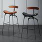 Modern Armless Backrest Counter Stool Iron Milk Tea Shop Bar Stool with Cushion and Pedal Clearhalo 'Bar Furniture' 'Bar Stools' 'bar_stools' 'furn' 'furn_bar_stools' 'furniture_bar_stools' 'Kitchen & Dining Furniture' 'kitchen&dining_furn' 'kitchen' 'kitchen_furn' Furniture' 4259233