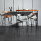 Modern Armless Backrest Counter Stool Iron Milk Tea Shop Bar Stool with Cushion and Pedal Clearhalo 'Bar Furniture' 'Bar Stools' 'bar_stools' 'furn' 'furn_bar_stools' 'furniture_bar_stools' 'Kitchen & Dining Furniture' 'kitchen&dining_furn' 'kitchen' 'kitchen_furn' Furniture' 4259246