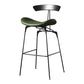 Modern Armless Backrest Counter Stool Iron Milk Tea Shop Bar Stool with Cushion and Pedal Green 1 Piece Clearhalo 'Bar Furniture' 'Bar Stools' 'bar_stools' 'furn' 'furn_bar_stools' 'furniture_bar_stools' 'Kitchen & Dining Furniture' 'kitchen&dining_furn' 'kitchen' 'kitchen_furn' Furniture' 4259257