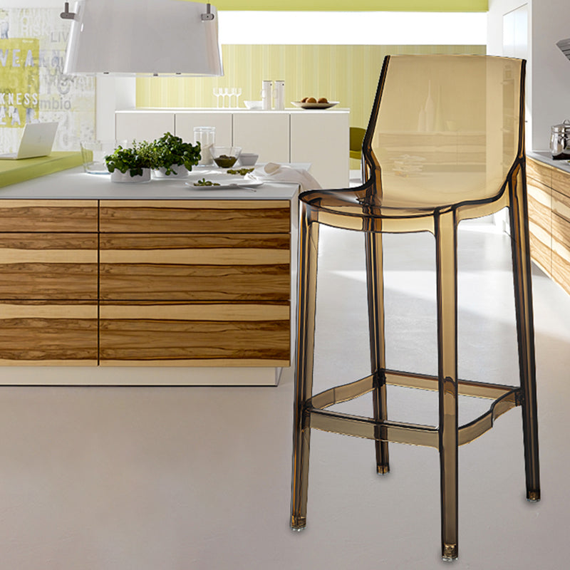 Contemporary Counter Bar Stool Armless Plastic Low Back Bar Stool with Footrest (Set of 4) Clearhalo 'Bar Furniture' 'Bar Stools' 'bar_stools' 'furn' 'furn_bar_stools' 'furniture_bar_stools' 'Kitchen & Dining Furniture' 'kitchen&dining_furn' 'kitchen' 'kitchen_furn' Furniture' 4259300