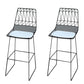 Modern Counter Bar Stool Armless Leather Full Back Bar Stool with Footrest Black 2 Piece Set Clearhalo 'Bar Furniture' 'Bar Stools' 'bar_stools' 'furn' 'furn_bar_stools' 'furniture_bar_stools' 'Kitchen & Dining Furniture' 'kitchen&dining_furn' 'kitchen' 'kitchen_furn' Furniture' 4259326
