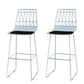Modern Counter Bar Stool Armless Leather Full Back Bar Stool with Footrest White 2 Piece Set Clearhalo 'Bar Furniture' 'Bar Stools' 'bar_stools' 'furn' 'furn_bar_stools' 'furniture_bar_stools' 'Kitchen & Dining Furniture' 'kitchen&dining_furn' 'kitchen' 'kitchen_furn' Furniture' 4259328