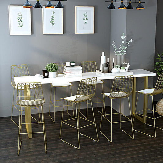 Modern Counter Bar Stool Armless Leather Full Back Bar Stool with Footrest Clearhalo 'Bar Furniture' 'Bar Stools' 'bar_stools' 'furn' 'furn_bar_stools' 'furniture_bar_stools' 'Kitchen & Dining Furniture' 'kitchen&dining_furn' 'kitchen' 'kitchen_furn' Furniture' 4259336