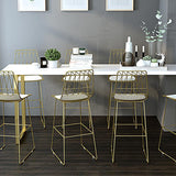 Modern Counter Bar Stool Armless Leather Full Back Bar Stool with Footrest Clearhalo 'Bar Furniture' 'Bar Stools' 'bar_stools' 'furn' 'furn_bar_stools' 'furniture_bar_stools' 'Kitchen & Dining Furniture' 'kitchen&dining_furn' 'kitchen' 'kitchen_furn' Furniture' 4259337