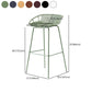 Modern Armless Backrest Counter Stool Iron Milk Tea Shop Bar Stool with Pedal Clearhalo 'Bar Furniture' 'Bar Stools' 'bar_stools' 'furn' 'furn_bar_stools' 'furniture_bar_stools' 'Kitchen & Dining Furniture' 'kitchen&dining_furn' 'kitchen' 'kitchen_furn' Furniture' 4259384