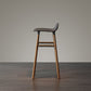 Modern Armless Backrest Counter Stool Wood Household Bar Stool with Plastic Seat Clearhalo 'Bar Furniture' 'Bar Stools' 'bar_stools' 'furn' 'furn_bar_stools' 'furniture_bar_stools' 'Kitchen & Dining Furniture' 'kitchen&dining_furn' 'kitchen' 'kitchen_furn' Furniture' 4259399
