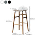 Modern Armless Backrest Counter Stool Wood Household Bar Stool with Plastic Seat Clearhalo 'Bar Furniture' 'Bar Stools' 'bar_stools' 'furn' 'furn_bar_stools' 'furniture_bar_stools' 'Kitchen & Dining Furniture' 'kitchen&dining_furn' 'kitchen' 'kitchen_furn' Furniture' 4259400