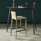 Contemporary Leather Barstool Indoor Bar Stool with Iron Legs and Low Back Clearhalo 'Bar Furniture' 'Bar Stools' 'bar_stools' 'furn' 'furn_bar_stools' 'furniture_bar_stools' 'Kitchen & Dining Furniture' 'kitchen&dining_furn' 'kitchen' 'kitchen_furn' Furniture' 4259432