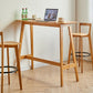 Contemporary Bar Stool Armless Wood Low Back Counter Chair with Footrest Clearhalo 'Bar Furniture' 'Bar Stools' 'bar_stools' 'furn' 'furn_bar_stools' 'furniture_bar_stools' 'Kitchen & Dining Furniture' 'kitchen&dining_furn' 'kitchen' 'kitchen_furn' Furniture' 4259438