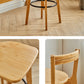 Contemporary Bar Stool Armless Wood Low Back Counter Chair with Footrest Clearhalo 'Bar Furniture' 'Bar Stools' 'bar_stools' 'furn' 'furn_bar_stools' 'furniture_bar_stools' 'Kitchen & Dining Furniture' 'kitchen&dining_furn' 'kitchen' 'kitchen_furn' Furniture' 4259439