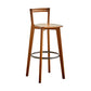 Contemporary Bar Stool Armless Wood Low Back Counter Chair with Footrest Tan Clearhalo 'Bar Furniture' 'Bar Stools' 'bar_stools' 'furn' 'furn_bar_stools' 'furniture_bar_stools' 'Kitchen & Dining Furniture' 'kitchen&dining_furn' 'kitchen' 'kitchen_furn' Furniture' 4259440