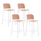 Contemporary Bar Stool Armless Plastic Low Back Counter Chair with Footrest White 4 Piece Set Counter Stool(26"H) Clearhalo 'Bar Furniture' 'Bar Stools' 'bar_stools' 'furn' 'furn_bar_stools' 'furniture_bar_stools' 'Kitchen & Dining Furniture' 'kitchen&dining_furn' 'kitchen' 'kitchen_furn' Furniture' 4259454