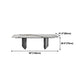 Sintered Stone Top Dining Table for restaurant Rectangle Table with Double Pedestal Clearhalo ' dining_table' 'Dining Tables & Seating' 'Dining Tables' 'furn' 'furn_dining_table' 'Furniture' 'furniture_dining_table' 'Kitchen & Dining Furniture' 'kitchen&dining_furn' 'kitchen' 'kitchen_dining_table' 4260189