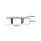 Sintered Stone Top Dining Table for restaurant Rectangle Table with Double Pedestal Clearhalo ' dining_table' 'Dining Tables & Seating' 'Dining Tables' 'furn' 'furn_dining_table' 'Furniture' 'furniture_dining_table' 'Kitchen & Dining Furniture' 'kitchen&dining_furn' 'kitchen' 'kitchen_dining_table' 4260190