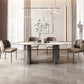 Luxury Sintered Stone Top Table Rectangle Table with Grey Double Pedestal Clearhalo ' dining_table' 'Dining Tables & Seating' 'Dining Tables' 'furn' 'furn_dining_table' 'Furniture' 'furniture_dining_table' 'Kitchen & Dining Furniture' 'kitchen&dining_furn' 'kitchen' 'kitchen_dining_table' 4260217