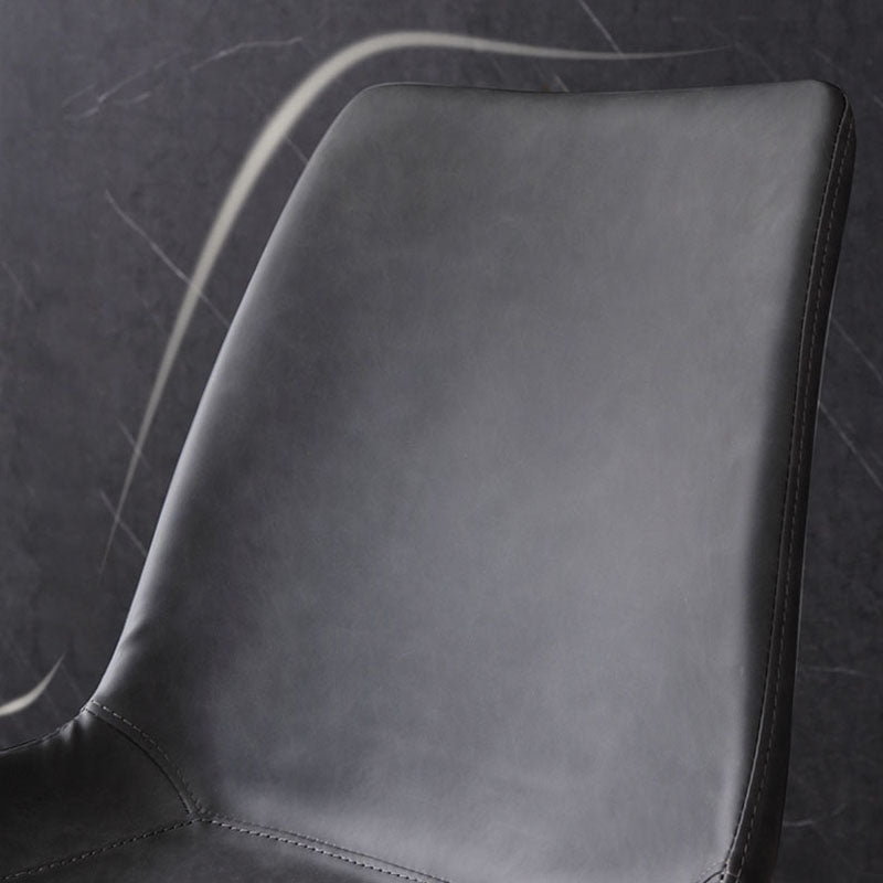 Indoor Industrial Arm Chair Solid Back Metal Upholstered Dining Room Chair (Set of 2) Clearhalo ' kitchen&dining_furn' 'Dining Chairs' 'Dining Tables & Seating' 'dining_chair' 'furn' 'furn_dining_chair' 'Furniture' 'furniture_dining_chair' 'Kitchen & Dining Furniture' 'kitchen' 4260264