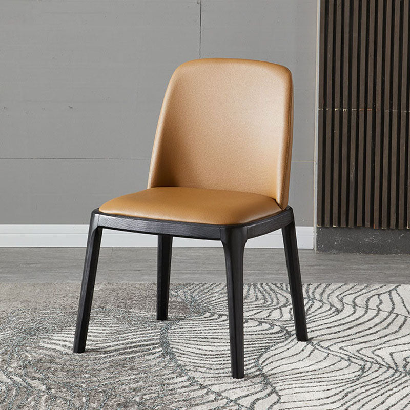 Indoor Industrial Side Chair Solid Back Wood Upholstered Dining Room Chair (Set of 2) Clearhalo ' kitchen&dining_furn' 'Dining Chairs' 'Dining Tables & Seating' 'dining_chair' 'furn' 'furn_dining_chair' 'Furniture' 'furniture_dining_chair' 'Kitchen & Dining Furniture' 'kitchen' 4260266