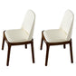 Indoor Industrial Side Chair Solid Back Wood Upholstered Dining Room Chair (Set of 2) White Clearhalo ' kitchen&dining_furn' 'Dining Chairs' 'Dining Tables & Seating' 'dining_chair' 'furn' 'furn_dining_chair' 'Furniture' 'furniture_dining_chair' 'Kitchen & Dining Furniture' 'kitchen' 4260267