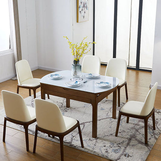 Indoor Industrial Side Chair Solid Back Wood Upholstered Dining Room Chair (Set of 2) Clearhalo ' kitchen&dining_furn' 'Dining Chairs' 'Dining Tables & Seating' 'dining_chair' 'furn' 'furn_dining_chair' 'Furniture' 'furniture_dining_chair' 'Kitchen & Dining Furniture' 'kitchen' 4260272