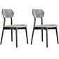 Contemporary Style Wood Dining Chairs Open Back Dining Side Chair (Set of 2) Gold-Black Clearhalo ' kitchen&dining_furn' 'Dining Chairs' 'Dining Tables & Seating' 'dining_chair' 'furn' 'furn_dining_chair' 'Furniture' 'furniture_dining_chair' 'Kitchen & Dining Furniture' 'kitchen' 4260278