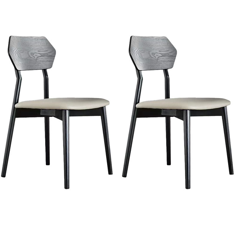 Contemporary Style Wood Dining Chairs Open Back Dining Side Chair (Set of 2) Gold-Black Clearhalo ' kitchen&dining_furn' 'Dining Chairs' 'Dining Tables & Seating' 'dining_chair' 'furn' 'furn_dining_chair' 'Furniture' 'furniture_dining_chair' 'Kitchen & Dining Furniture' 'kitchen' 4260278