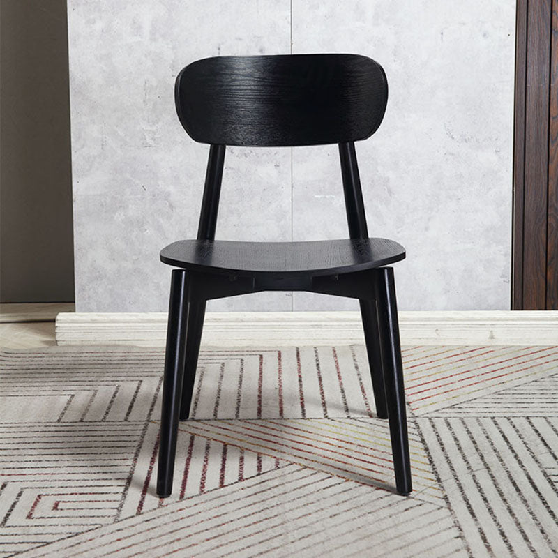 Contemporary Style Wood Dining Chairs Open Back Dining Side Chair (Set of 2) Clearhalo ' kitchen&dining_furn' 'Dining Chairs' 'Dining Tables & Seating' 'dining_chair' 'furn' 'furn_dining_chair' 'Furniture' 'furniture_dining_chair' 'Kitchen & Dining Furniture' 'kitchen' 4260282