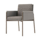 Minimalist Linen Fabric Dining Chair Solid Back Arm Single Chair for Kitchen Grey Clearhalo ' kitchen&dining_furn' 'Dining Chairs' 'Dining Tables & Seating' 'dining_chair' 'furn' 'furn_dining_chair' 'Furniture' 'furniture_dining_chair' 'Kitchen & Dining Furniture' 'kitchen' 4260300
