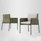 Minimalist Linen Fabric Dining Chair Solid Back Arm Single Chair for Kitchen Clearhalo ' kitchen&dining_furn' 'Dining Chairs' 'Dining Tables & Seating' 'dining_chair' 'furn' 'furn_dining_chair' 'Furniture' 'furniture_dining_chair' 'Kitchen & Dining Furniture' 'kitchen' 4260303