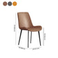 Industrial Style Solid Back Arm Chairs Leather Dining Chairs for Home Use (Set of 2) Clearhalo ' kitchen&dining_furn' 'Dining Chairs' 'Dining Tables & Seating' 'dining_chair' 'furn' 'furn_dining_chair' 'Furniture' 'furniture_dining_chair' 'Kitchen & Dining Furniture' 'kitchen' 4260357