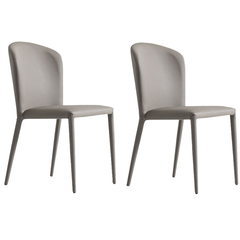 Metal Industrial Dining Side Chair Dining Room Wingback Side Chair (Set of 2) Light Khaki Clearhalo ' kitchen&dining_furn' 'Dining Chairs' 'Dining Tables & Seating' 'dining_chair' 'furn' 'furn_dining_chair' 'Furniture' 'furniture_dining_chair' 'Kitchen & Dining Furniture' 'kitchen' 4260360