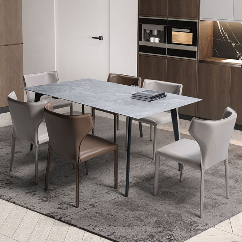 Industrial Metal Dining Side Chairs Dining Room Wingback Side Chair (Set of 2) Clearhalo ' kitchen&dining_furn' 'Dining Chairs' 'Dining Tables & Seating' 'dining_chair' 'furn' 'furn_dining_chair' 'Furniture' 'furniture_dining_chair' 'Kitchen & Dining Furniture' 'kitchen' 4260382