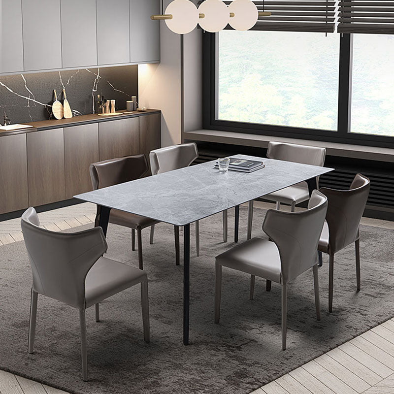 Industrial Metal Dining Side Chairs Dining Room Wingback Side Chair (Set of 2) Clearhalo ' kitchen&dining_furn' 'Dining Chairs' 'Dining Tables & Seating' 'dining_chair' 'furn' 'furn_dining_chair' 'Furniture' 'furniture_dining_chair' 'Kitchen & Dining Furniture' 'kitchen' 4260386