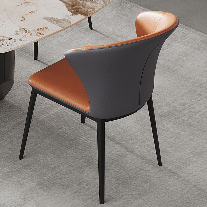 Industrial Style Metal Chairs Set Kitchen Dining Wingback Side Chair (Set of 2) Clearhalo ' kitchen&dining_furn' 'Dining Chairs' 'Dining Tables & Seating' 'dining_chair' 'furn' 'furn_dining_chair' 'Furniture' 'furniture_dining_chair' 'Kitchen & Dining Furniture' 'kitchen' 4260426